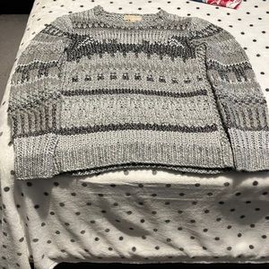 Michael Kors chunky Metallic Knit Grey Sweater